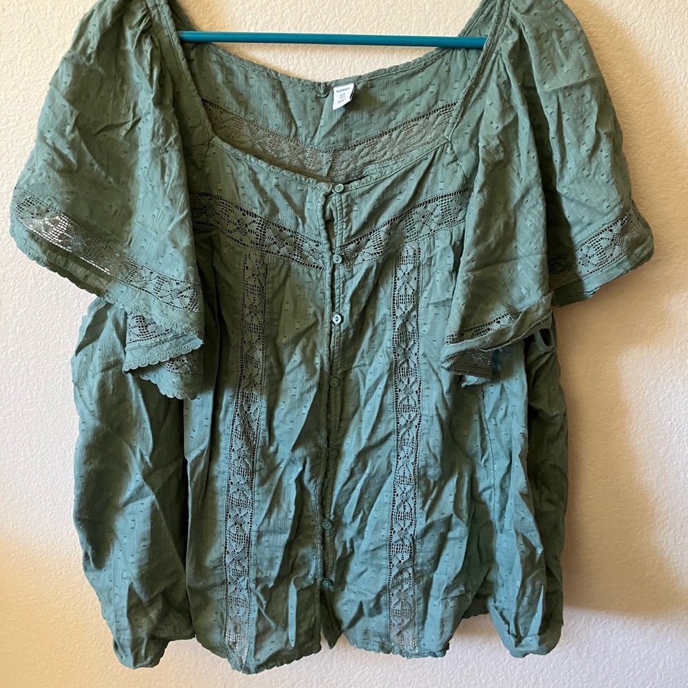 Old Navy oversized lace blouse, XXL Tall